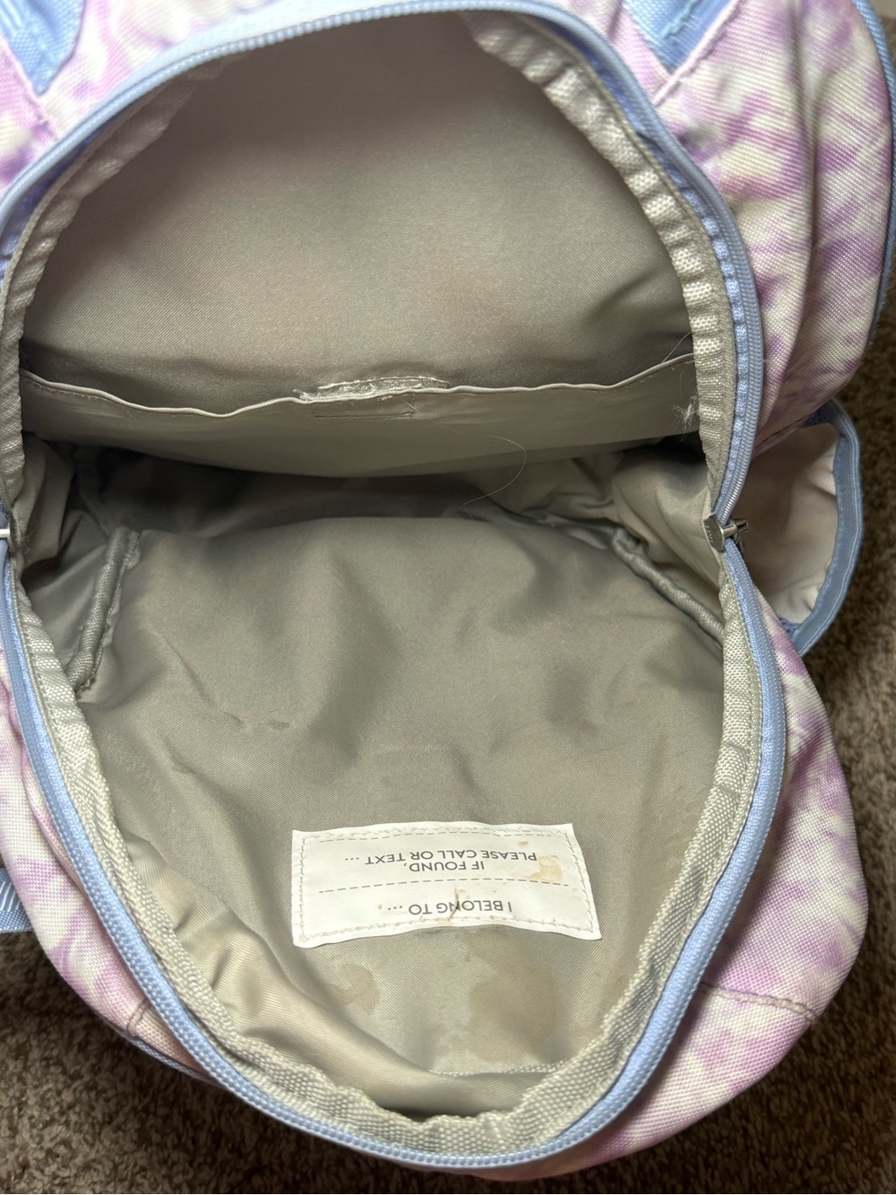 Pottery Barn Kids Mackenzie Lavender Heart Tie-Dye backpack bundle - Picture 2 of 9